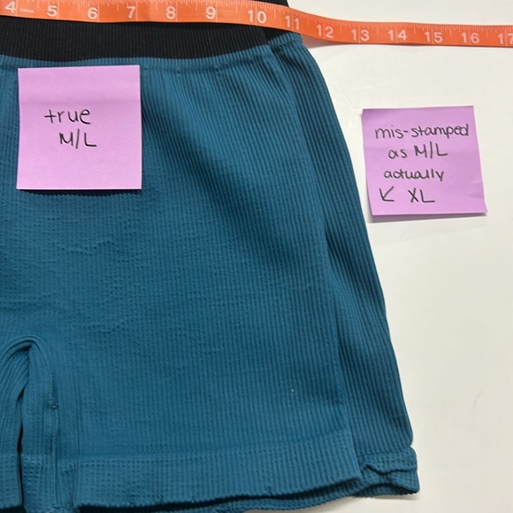 Free People Movement Happiness Runs Prajna Shorts XL Blue NWOT - Picture 7 of 7